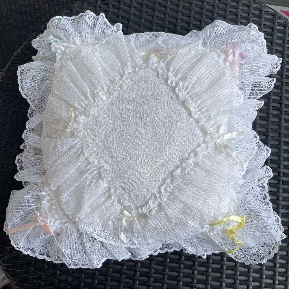 Square Lace Pillow